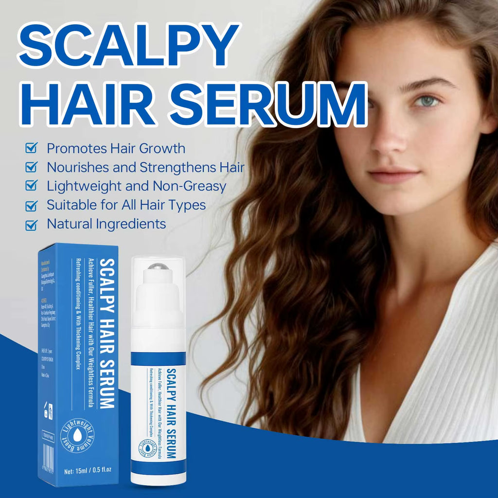 15ML Scalpy Hair Growth Serum for Men & Women Scalp Treatment Non-Greasy Lightweight Hair Care Serum for Hair Loss & Thinning
