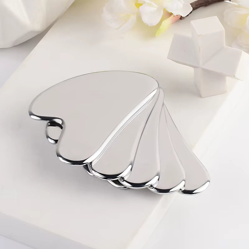 Stainless Steel Facial Guasha Scraping Face Care Lifting Massage Tools anti Wrinkle Skin Tighten Cooling Cellulite Massager Tool