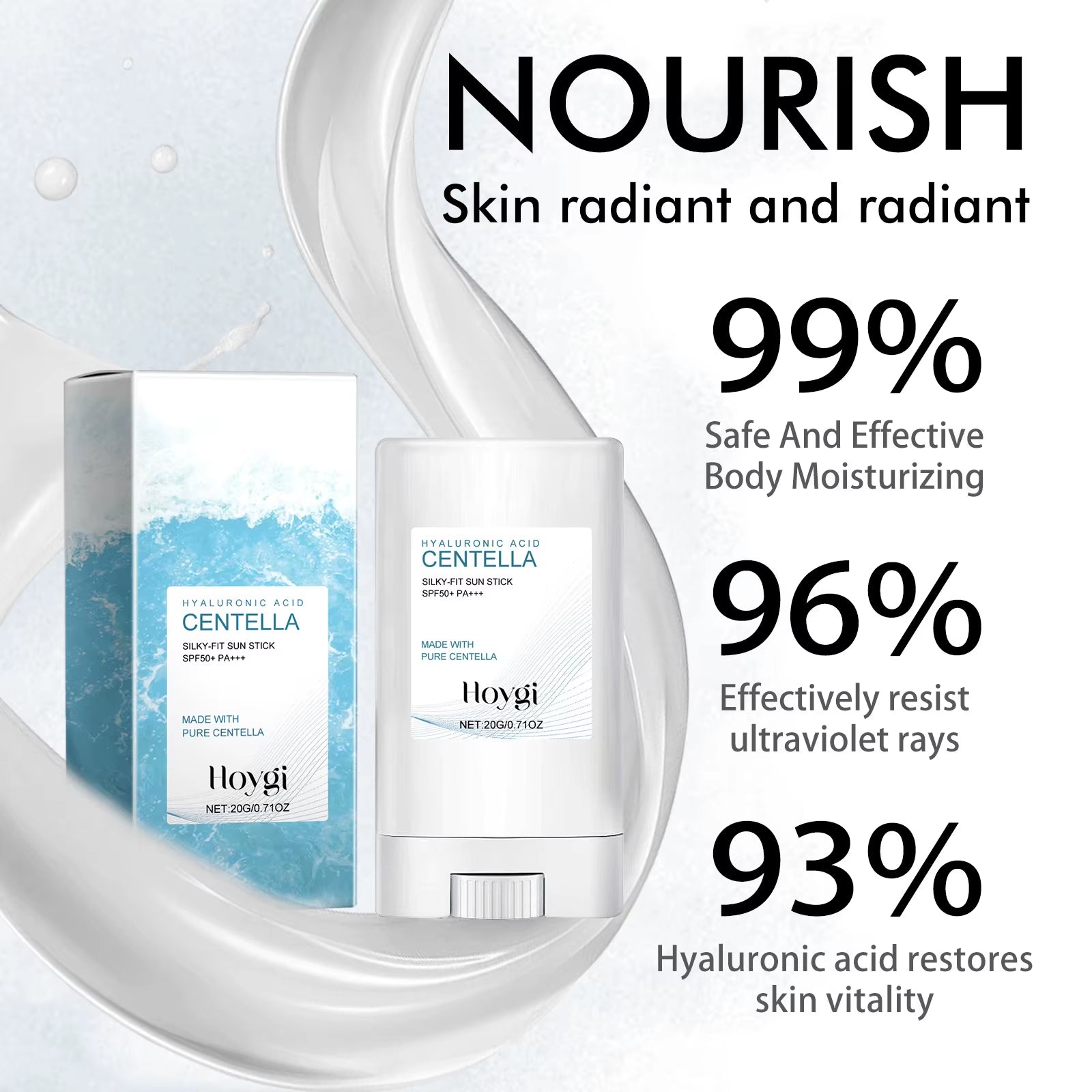 Hyaluronic Acid Sunscreen anti Sun Solar UV Protection Mild Moisturizer Nourishing Hydrating Repair Outdoor High Sunblock Stick