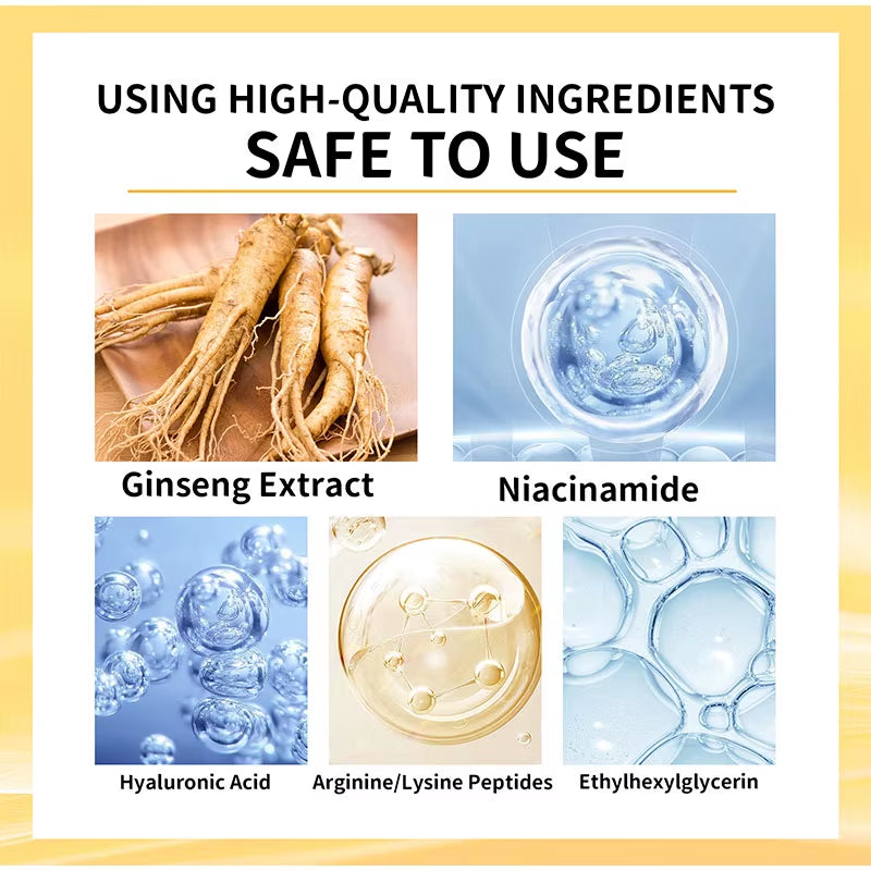 100Ml Golden Ginseng Essences Polypeptide Anti-Wrinkle Face Serum Fade Fine Lines Hyaluronic Acid Moisturizing Facial Skin Care