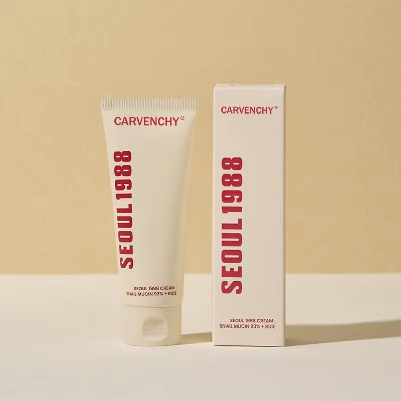 Soothing Moisturizing Improve Brightening Facial Snail Mucin Rice Cream 4% Retinol Serum Eye Cream Seoul 1988 Korea Skincare Set
