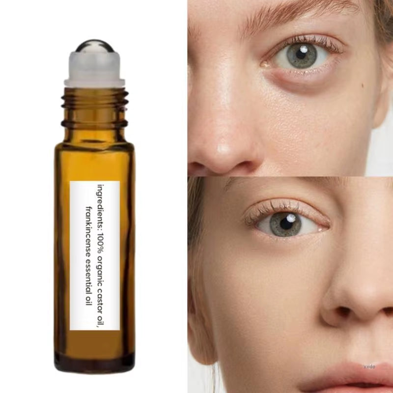 Eye Serums under Eye Roller Cream with Castor Oil Firming Moisturizing Cream Eye Essences Oil Eye Roller Applicator