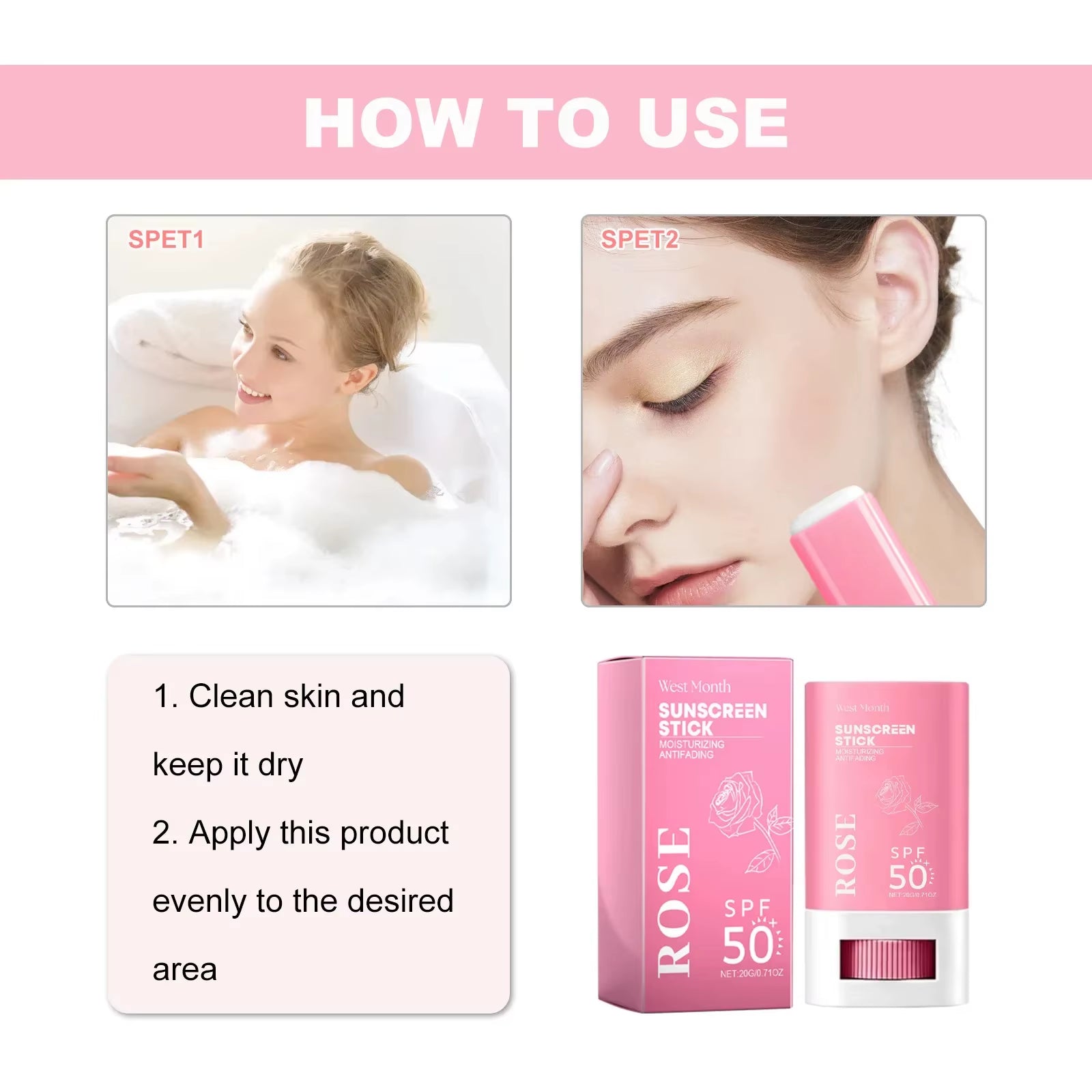Sunscreen Stick Whitening Sunblock Oil Control Solar Blocker anti UV Moisturizing Body Sunscreen Lsolation UV Protector Cream