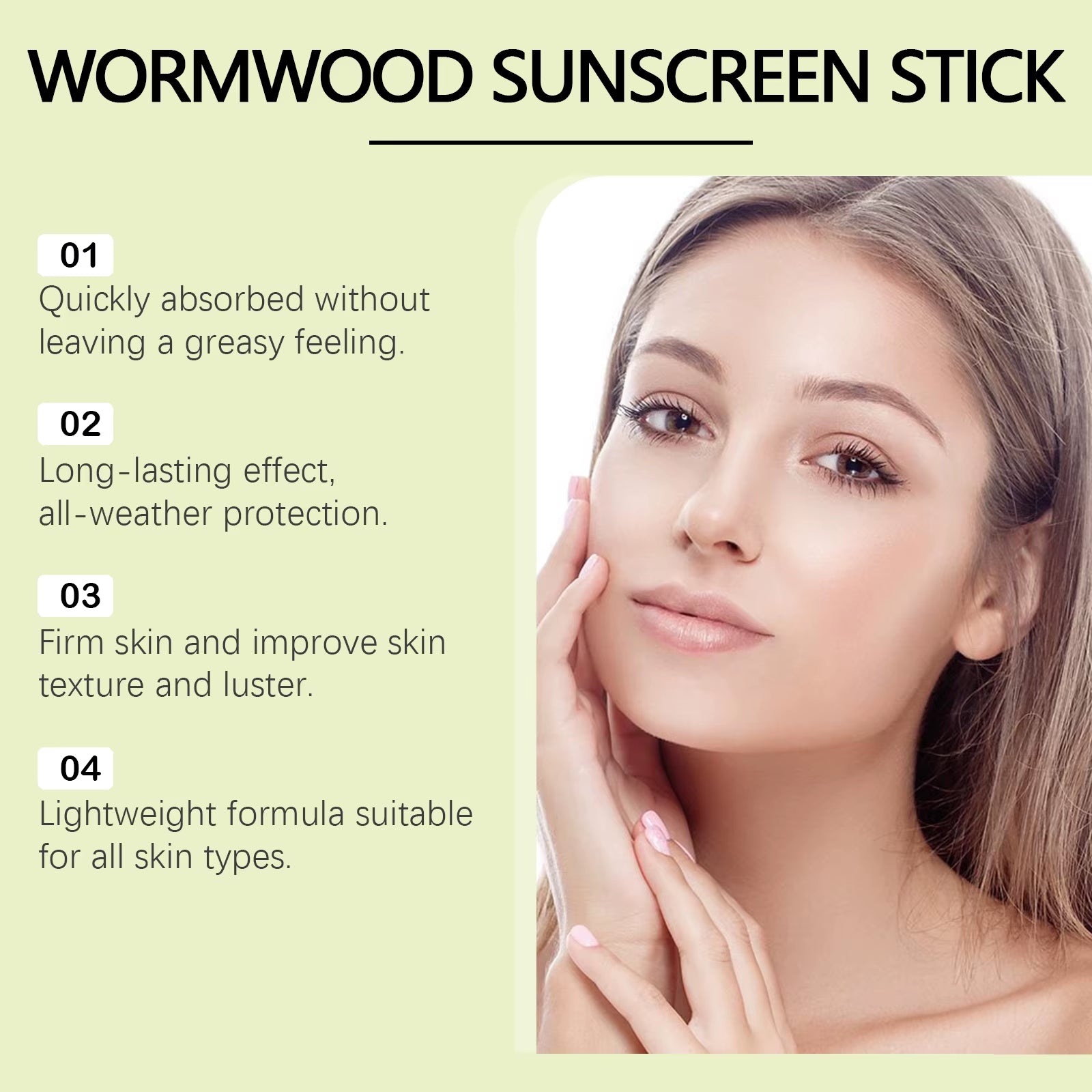 Sunscreen Stick UV Protective Sunblock Isolation Refreshing Skin Moisturizing Oil Control Anti-Dryness Body Treatment Sun Stick