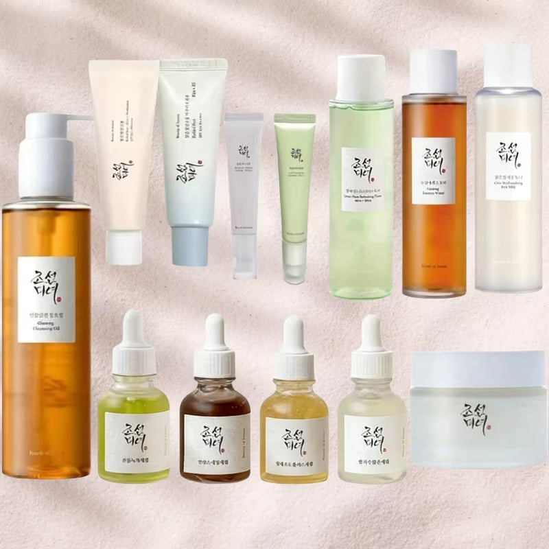 Korean  Rice Probiotic Skincare Set Sunblock Essence Oil Refreshing Toner Moisturizing Face Cream Eye Cream Skin