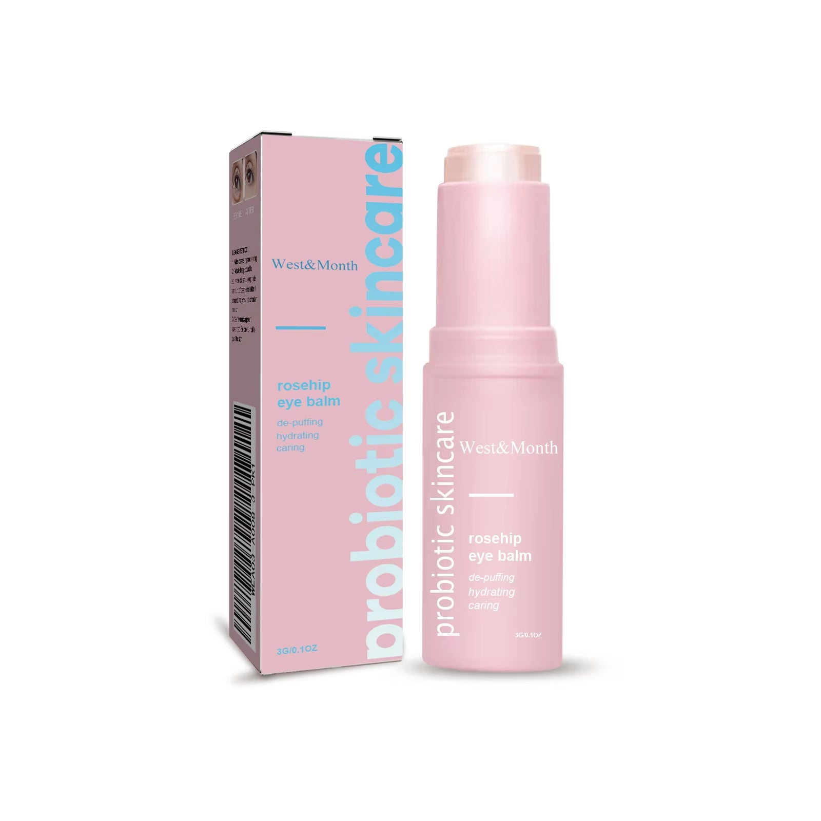 Women Extra Renewing Rosehip Eye Balm for Face Lifting Moisturizing Balm Stick Deep Hydration Moisturizer Eye Care