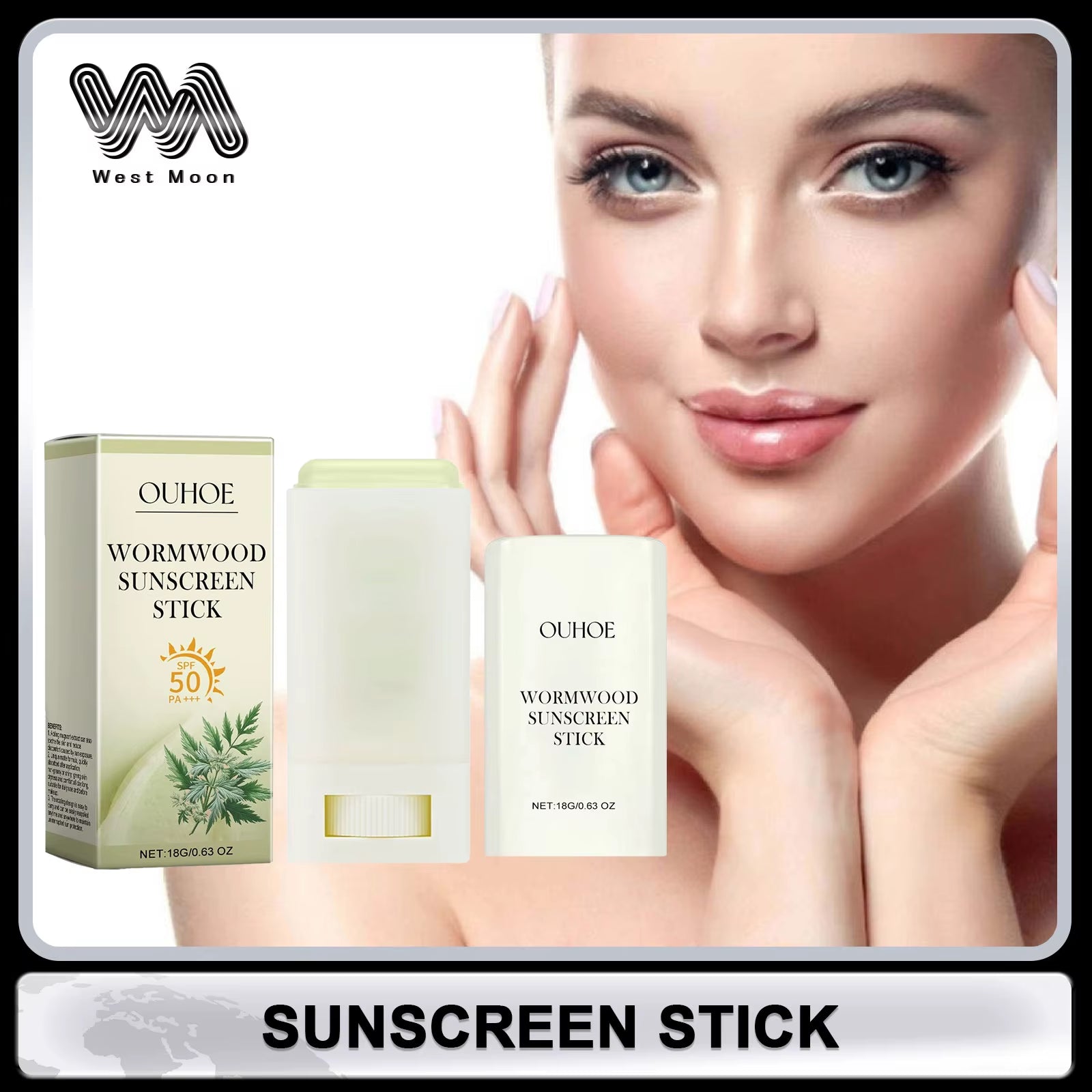 Sunscreen Stick UV Protective Sunblock Isolation Refreshing Skin Moisturizing Oil Control Anti-Dryness Body Treatment Sun Stick