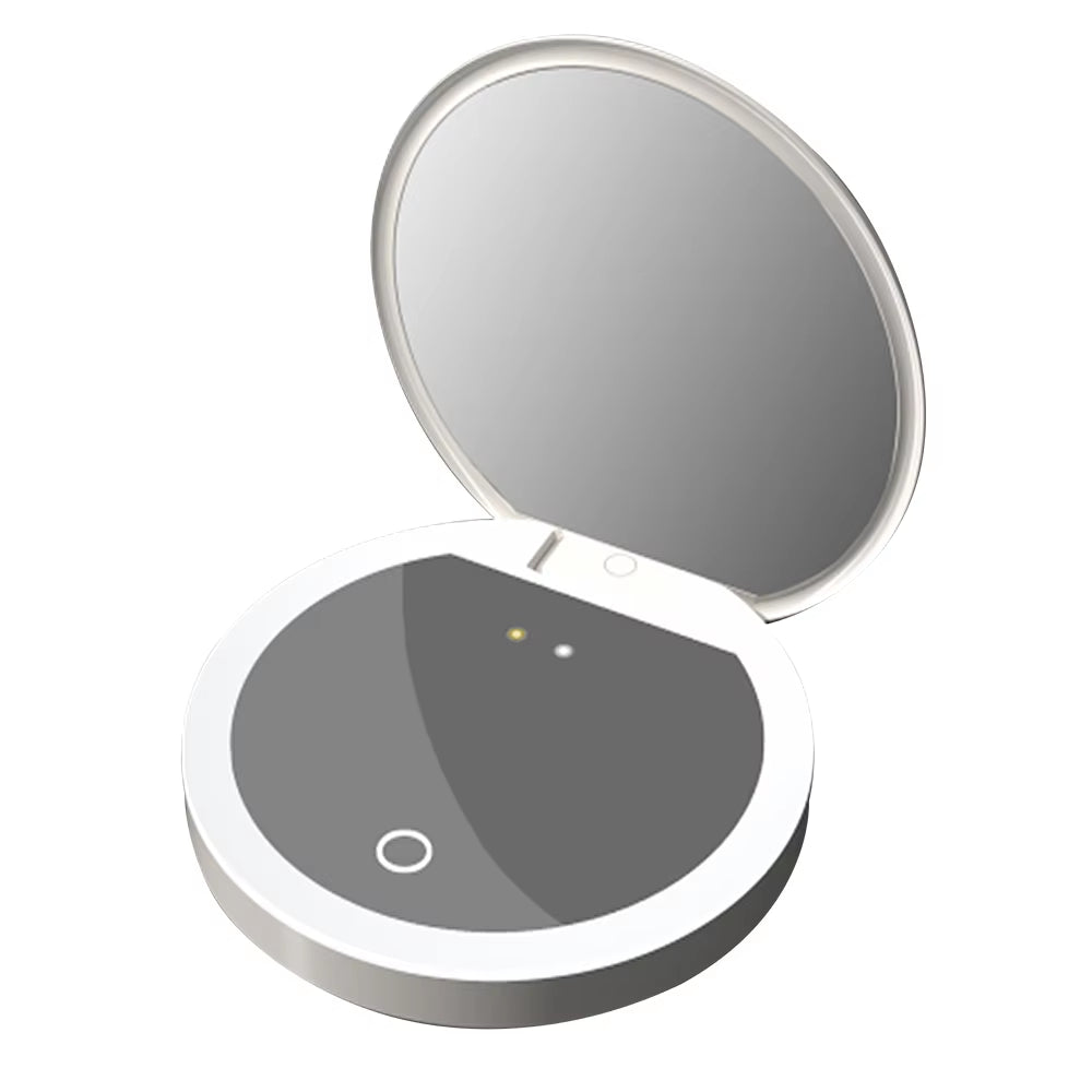 UV Smart Sunscreen Makeup Mirror Sunscreen Detection Mirror UV Mirror Sunscreen Testing Portable LED Light Makeup Mirror