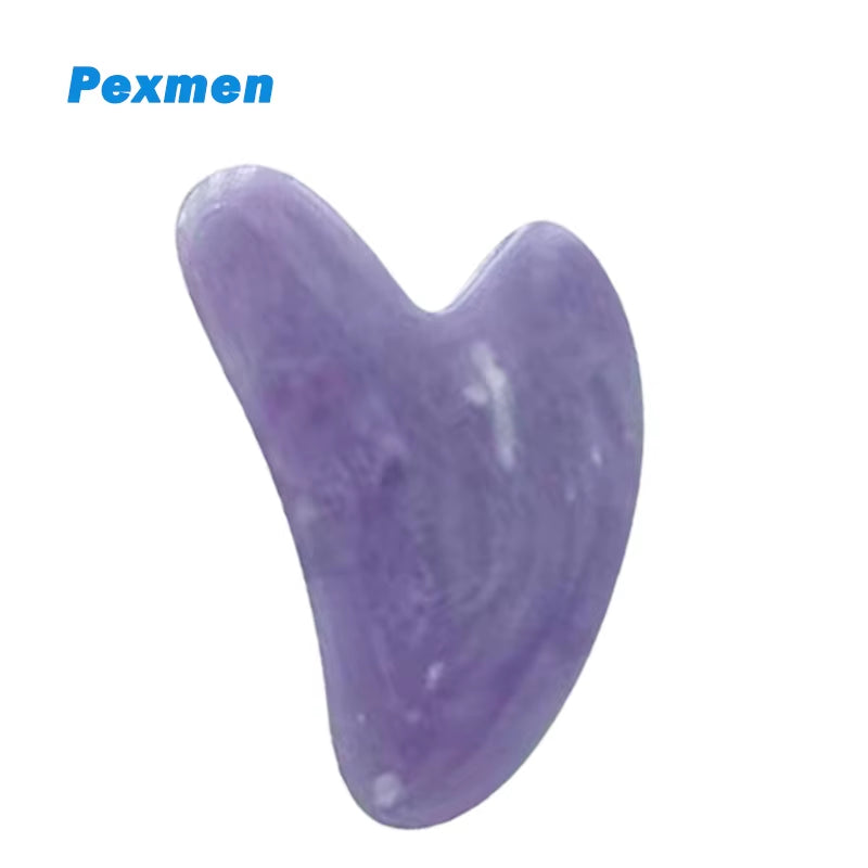 Gua Sha Facial Tools Quartz Massage Tool for Scraping and SPA Acupuncture Therapy Heart Shape Guasha Stone for Women