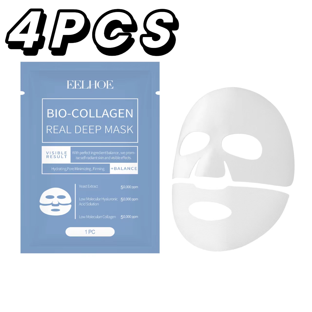 Bio Collagen Face Mask Lift Firm Skin anti Aging Fade Face Fine Line Repair Barrier Shrink Pores Hydrating Brightening Face Skin