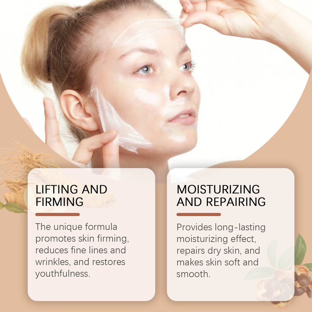 Collagen Peel off Mask Fade Fine Line Firming Serum Deep Moisturize before Sleeping Remove Blackhead Lighten Essence Facial Mask