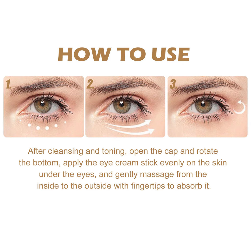 Retinol anti Aging Eye Stick Reduce Wrinkle Lifting Firming Nourish Improve Fine Lines Crow'S Feet Remove Dark Circles Eye Balm