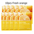 10Pcs/Lot Sheet Mask Skin Care Plant Facial Mask Moisturizing Oil Control Blackhead Remover Wrapped Mask Face Mask