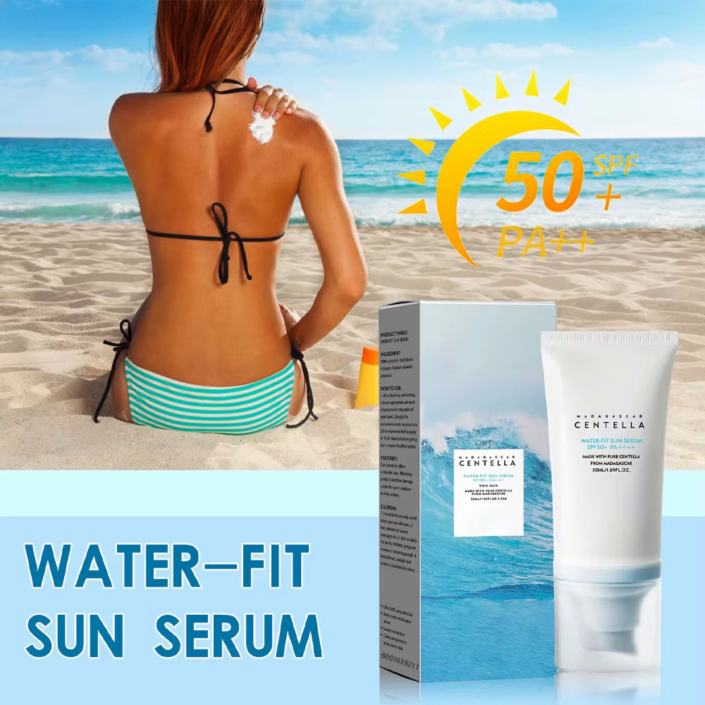 1/2PCS Original 50+ Facial Sunscreen Centella Protector UV Sun Body Sunblock Skin Whitening Cream Korean Moisturizing Protector