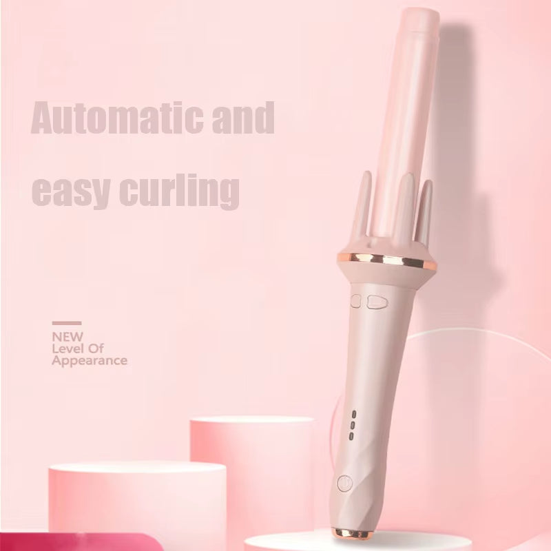 Portable Ceramic Electric Curling Iron PTC Heating Automatic Rotating Curling Iron No Damage Hair Styling Tool