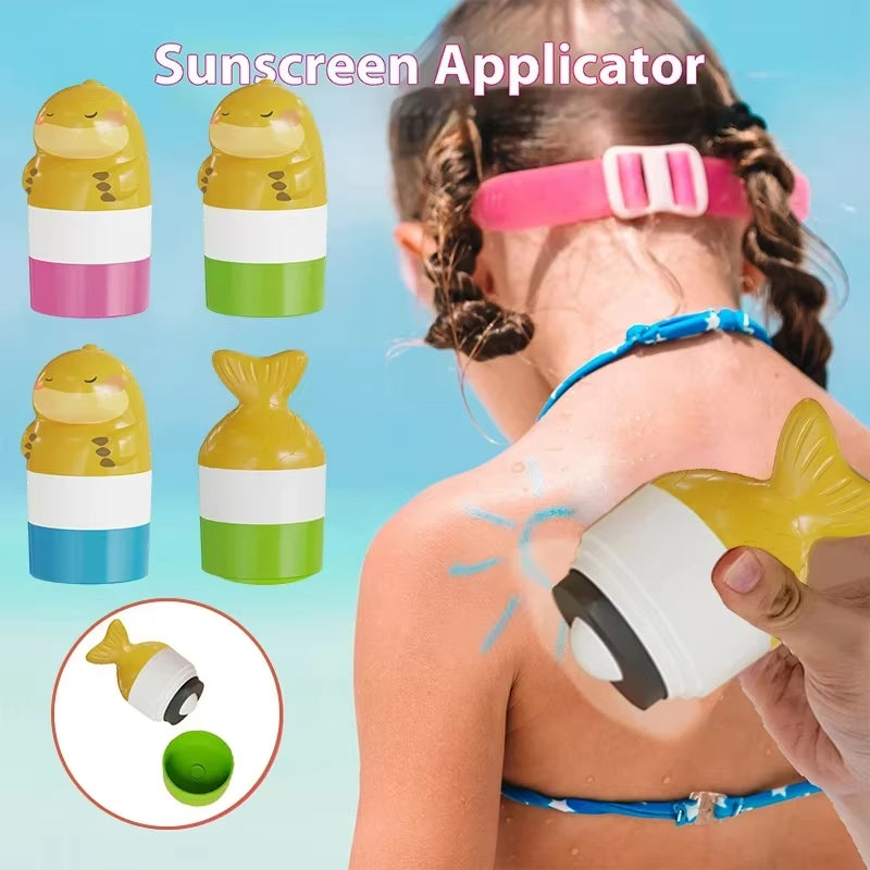 100Ml Sunscreen Roll-On Applicator Dispenser Refillable Portable Travel Bottle Sunscreen Lotion Applicator Home Travel Storage