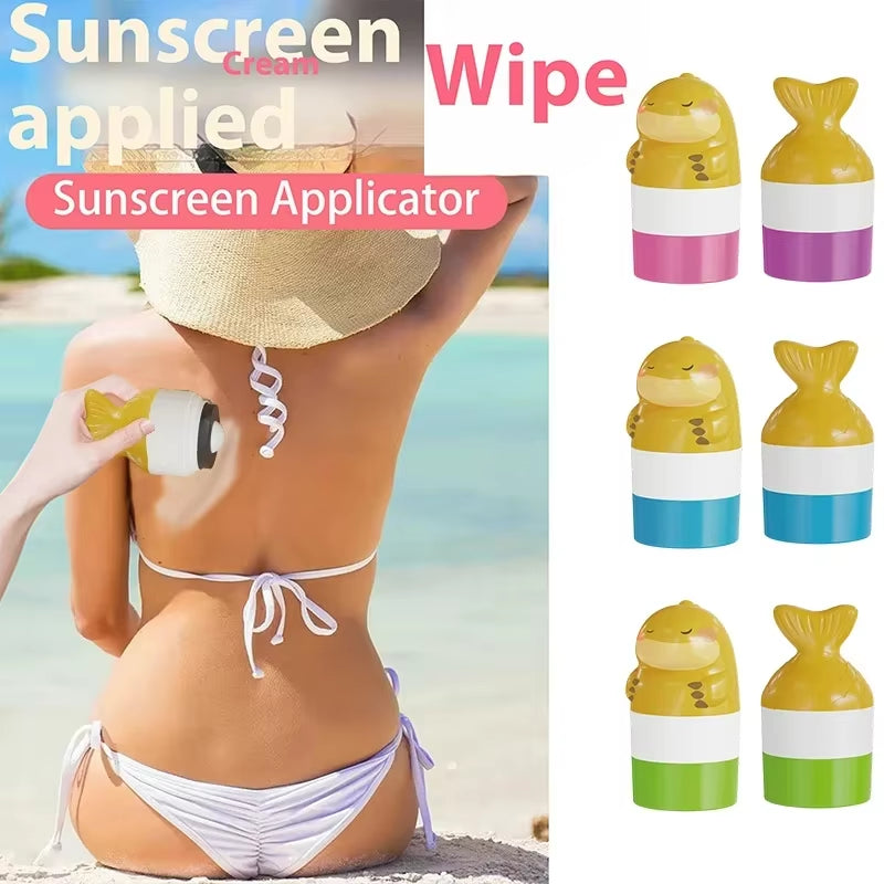 100Ml Sunscreen Roll-On Applicator Dispenser Refillable Portable Travel Bottle Sunscreen Lotion Applicator Home Travel Storage