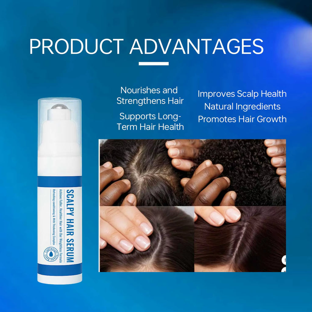 15ML Scalpy Hair Growth Serum for Men & Women Scalp Treatment Non-Greasy Lightweight Hair Care Serum for Hair Loss & Thinning