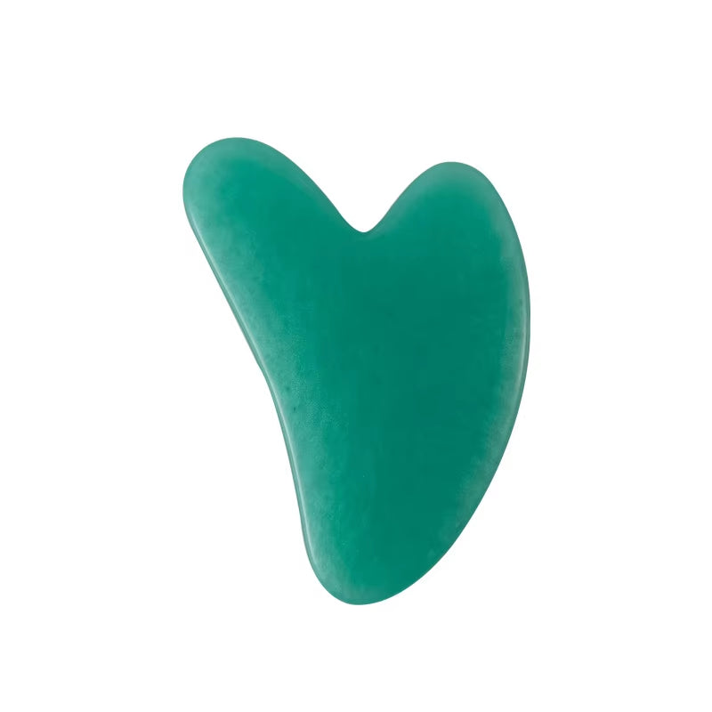 Gua Sha Facial Tools Quartz Massage Tool for Scraping and SPA Acupuncture Therapy Heart Shape Guasha Stone for Women