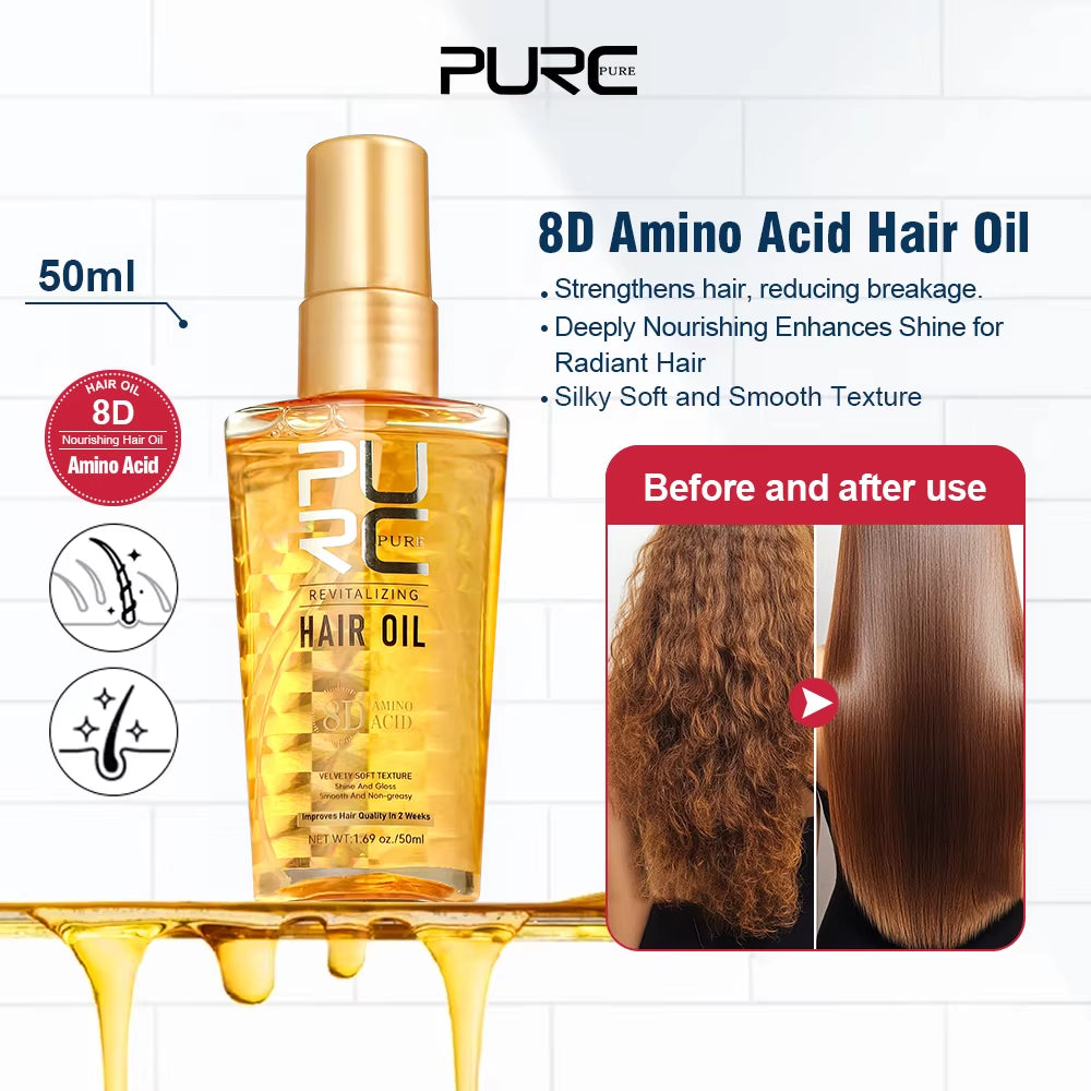 Argan Hair Serum Oil Repair Frizz Dry Damaged Scalp Treatments Smoothing Nourishing Improvement Hair Serum Care Products