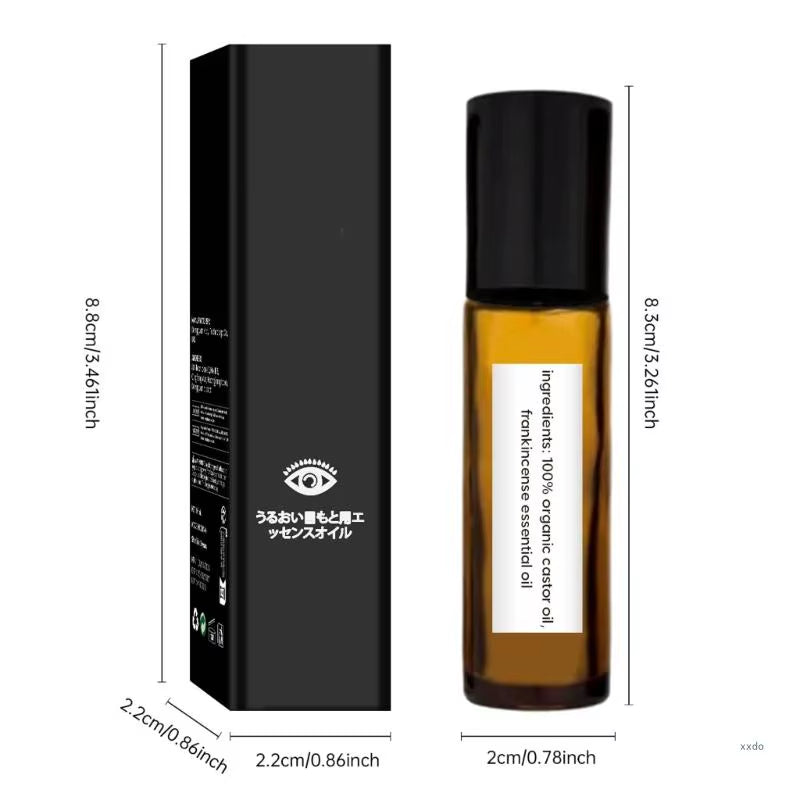 Eye Serums under Eye Roller Cream with Castor Oil Firming Moisturizing Cream Eye Essences Oil Eye Roller Applicator
