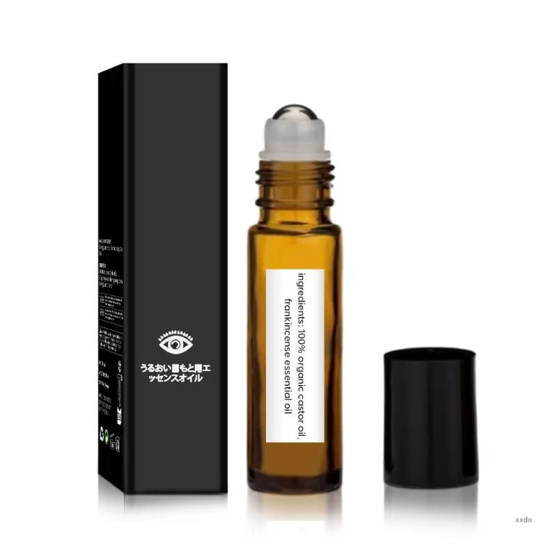Eye Serums under Eye Roller Cream with Castor Oil Firming Moisturizing Cream Eye Essences Oil Eye Roller Applicator