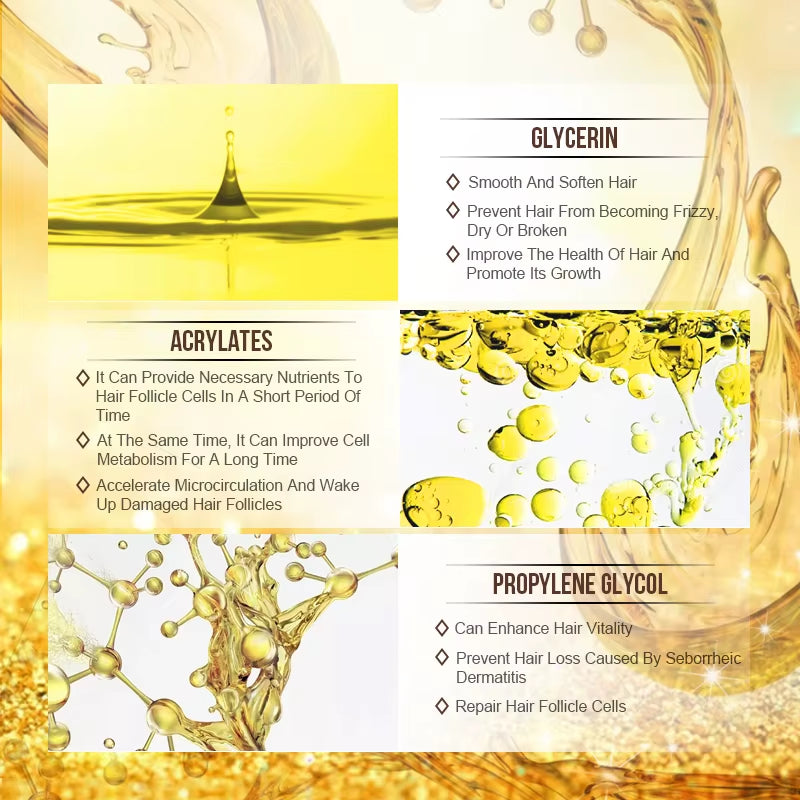 Ginger Hair Serum Smoothing Shiny Strengthen Hair Scalp Treatment Hair Care Products
