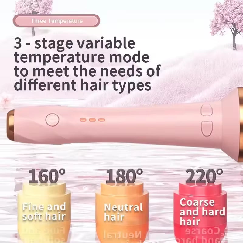 Portable Ceramic Electric Curling Iron PTC Heating Automatic Rotating Curling Iron No Damage Hair Styling Tool