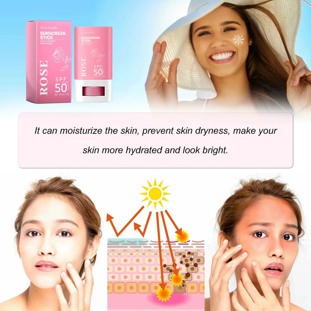 Sunscreen Stick Whitening Sunblock Oil Control Solar Blocker anti UV Moisturizing Body Sunscreen Lsolation UV Protector Cream