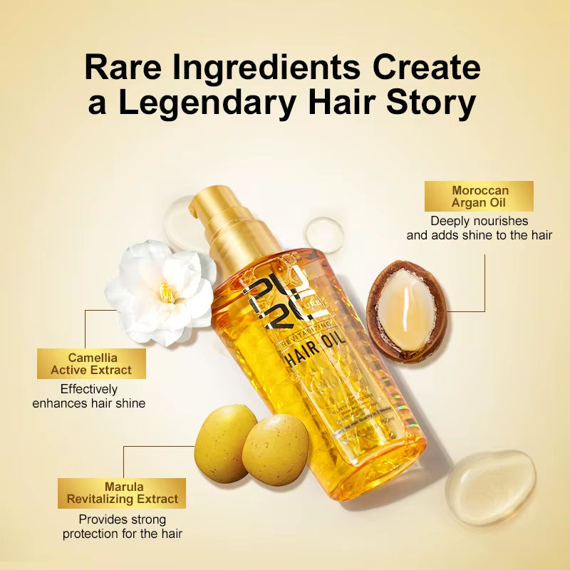 Argan Hair Serum Oil Repair Frizz Dry Damaged Scalp Treatments Smoothing Nourishing Improvement Hair Serum Care Products